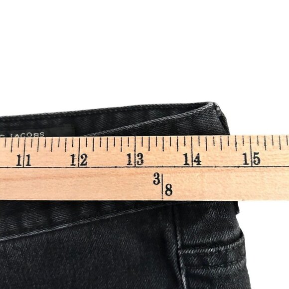 Marc Jacobs Women's Black Size 27 Medium Wash Denim Straight Slim Jeans - Picture 11 of 13
